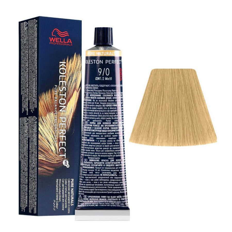 Wella Professionals, Koleston Perfect Me+, Permanent hårfärg, 9/0 Lightest Natural Blonde, 60 ml