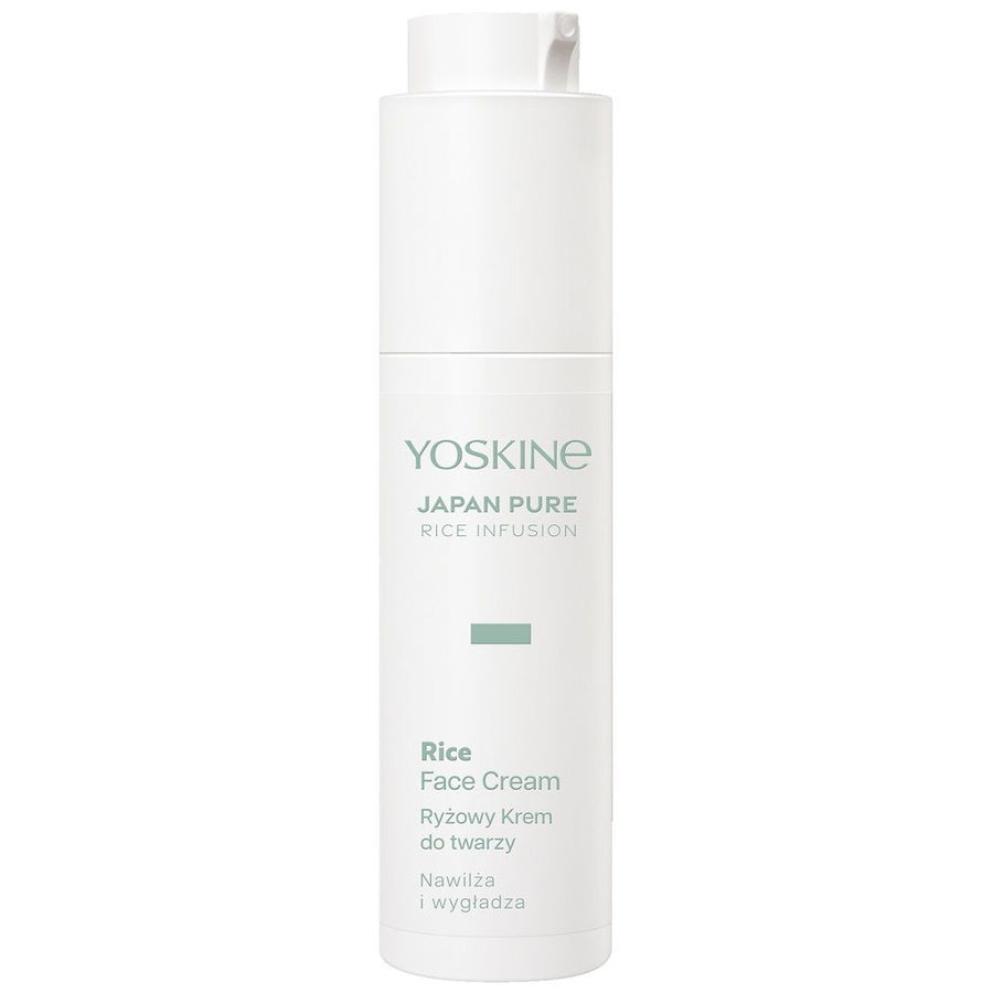 Yoskine, Japan Pure, Risinfusion, Intensiv återfuktning, Grädde, Ansikte, 50 ml