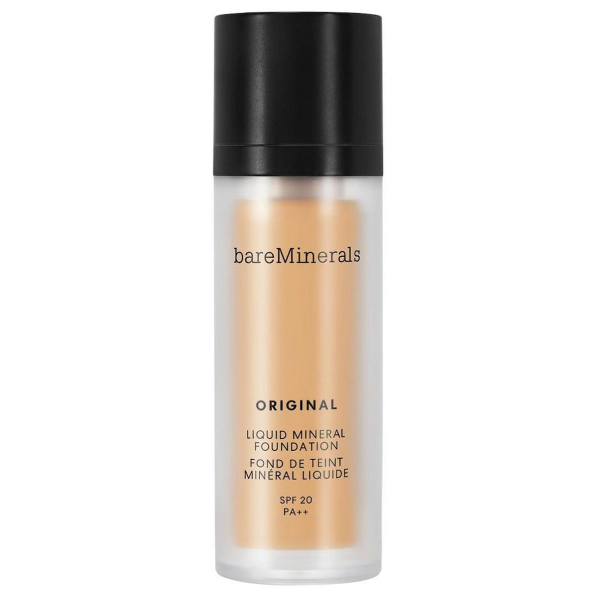 BareMinerals, Original Liquid Mineral, Lysande, Flytande foundation, 18, Mediumbrun, SPF 20, 30 ml