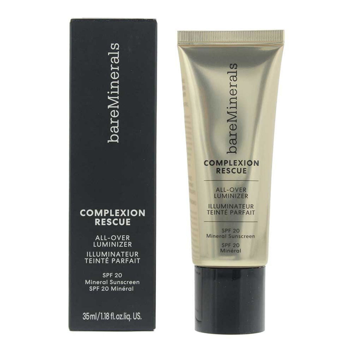 BareMinerals, Complexion Rescue, Belyst, Flytande highlighter, Rosa pärla, 20 SPF, För ansiktet, 35 ml