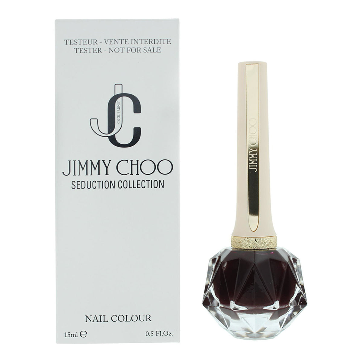 Jimmy Choo, Seduction, Glänsande, Nagellack, 002, Bourgogne natt, 15 ml