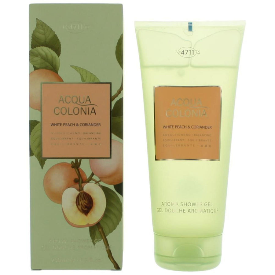 4711 Acqua Colonia Vit persika & koriander – Återfuktande duschgel, 200 ml.