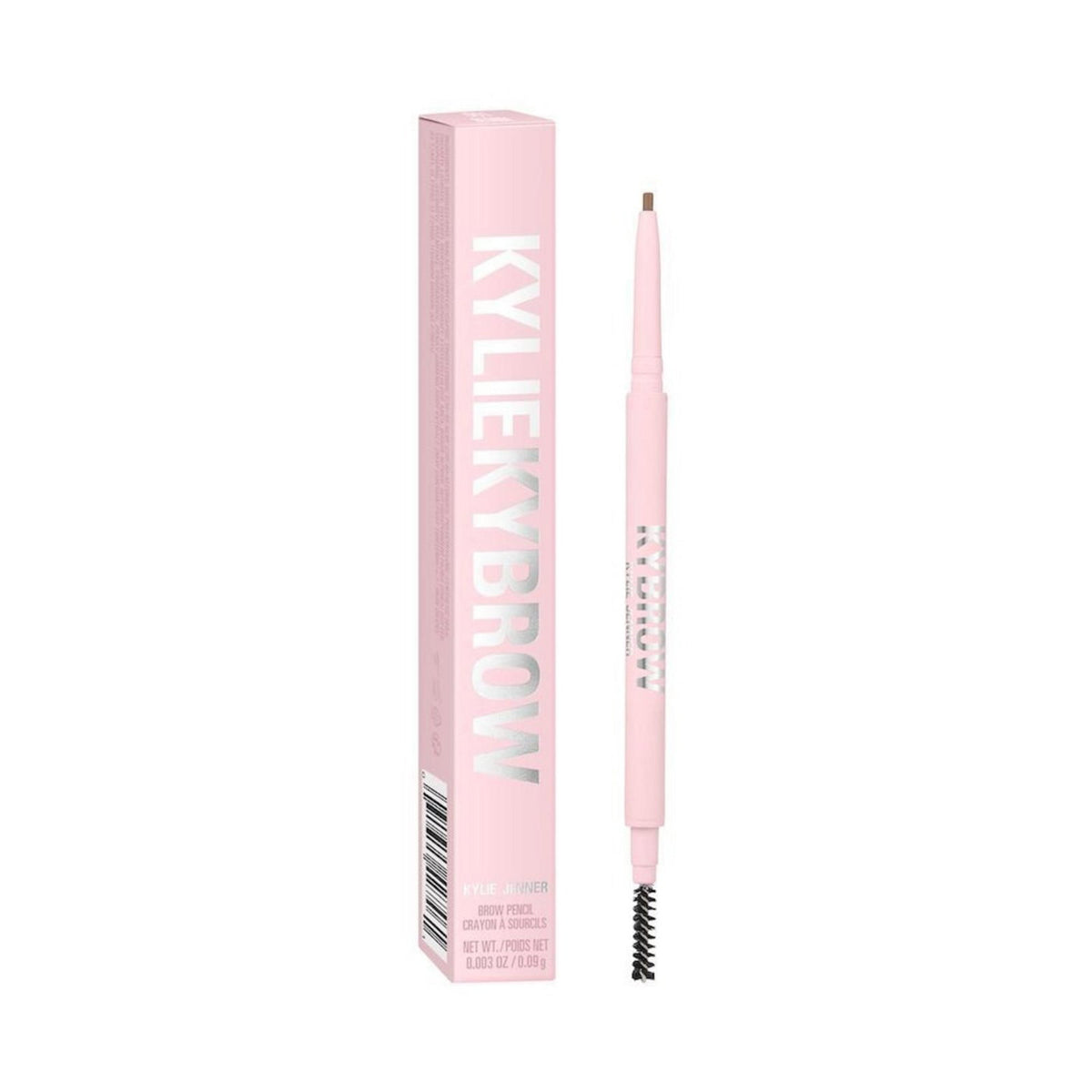 Kylie Cosmetics, Kybrow, Definierad, Ögonbrynskräm penna & borste 2-i-1, 001, Blond, 0.09 g