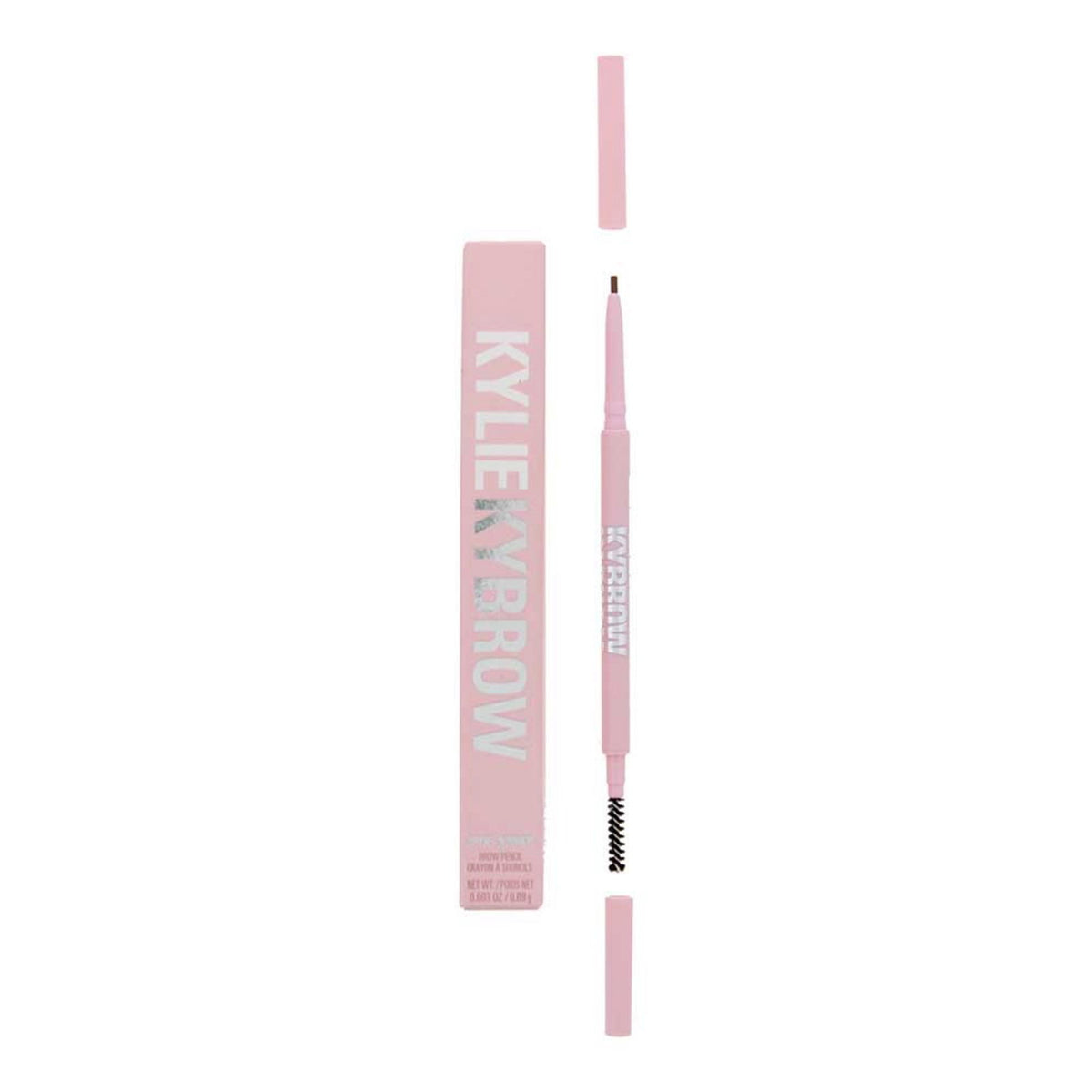 Kylie Cosmetics, Kybrow, Definierad, Ögonbrynskräm penna & borste 2-i-1, 001, Blond, 0.09 g