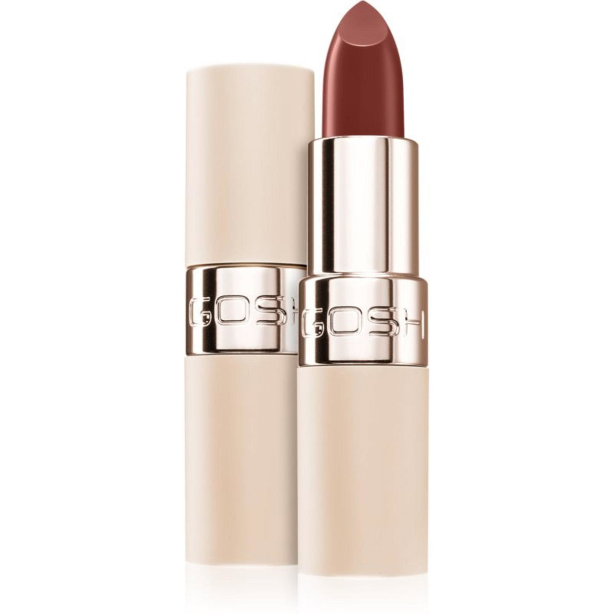 Gosh, Luxury Nude Lips, Vegan, Grädde, Krämigt läppstift, 003, Avklädd, 3.5 g