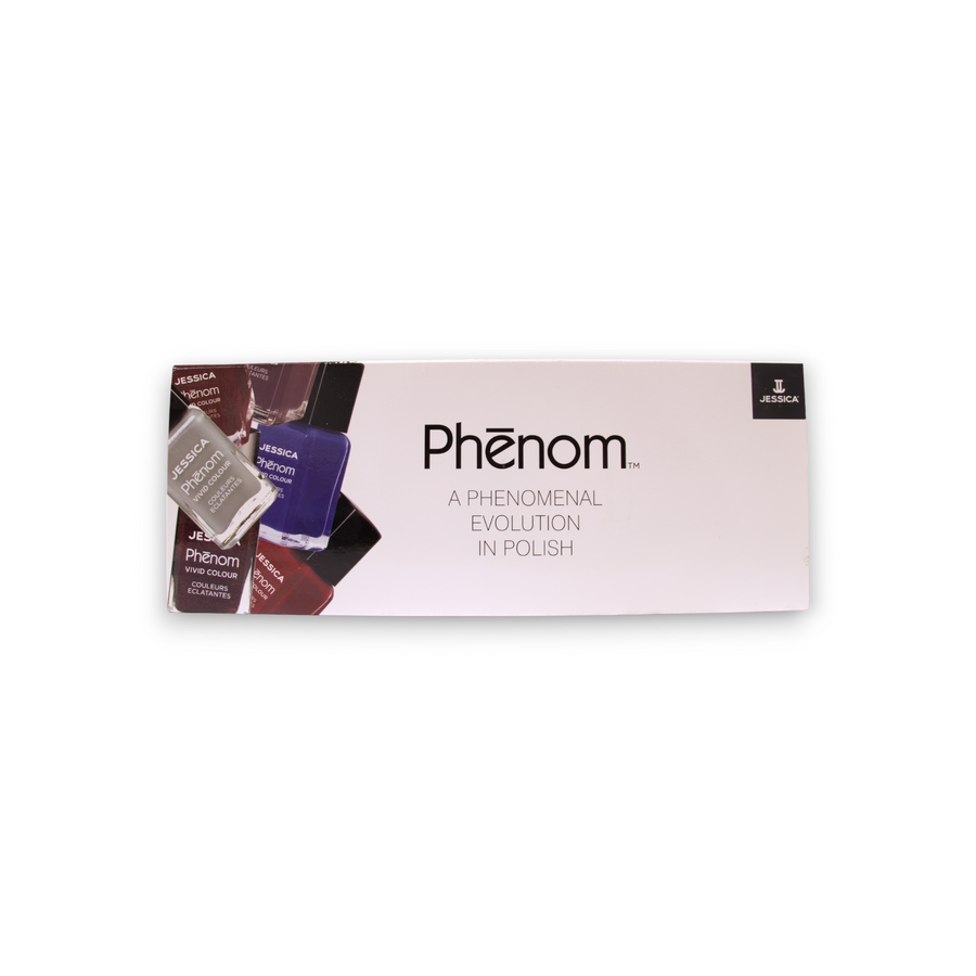 A Phenomenal Evolution In Polish Set Jessica: Phenom Vivid Colour, Top Coat, Nail Polish, PHEN-000, Finale Shine, 15 ml + Phenom Vivid Colour, Nail Polish, PHEN-020, Barbie Pink, 14 ml + Phenom Vivid Colour, Nail Polish, PHEN-022, Geisha Girl, 14 ml + ...