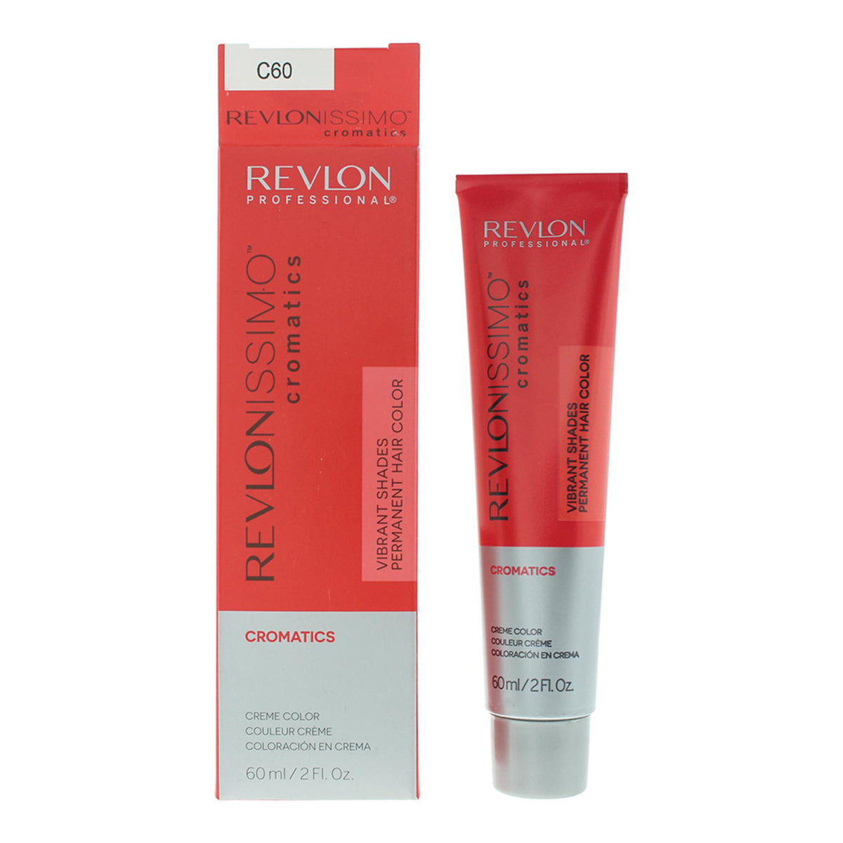 Revlon, Cromatics, Permanent hårfärg, C60 Fire Red, 60 ml