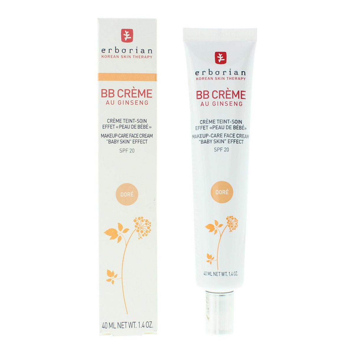 Erborian, B.B Cream, BB-kräm, Dore, 20 SPF, 40 ml