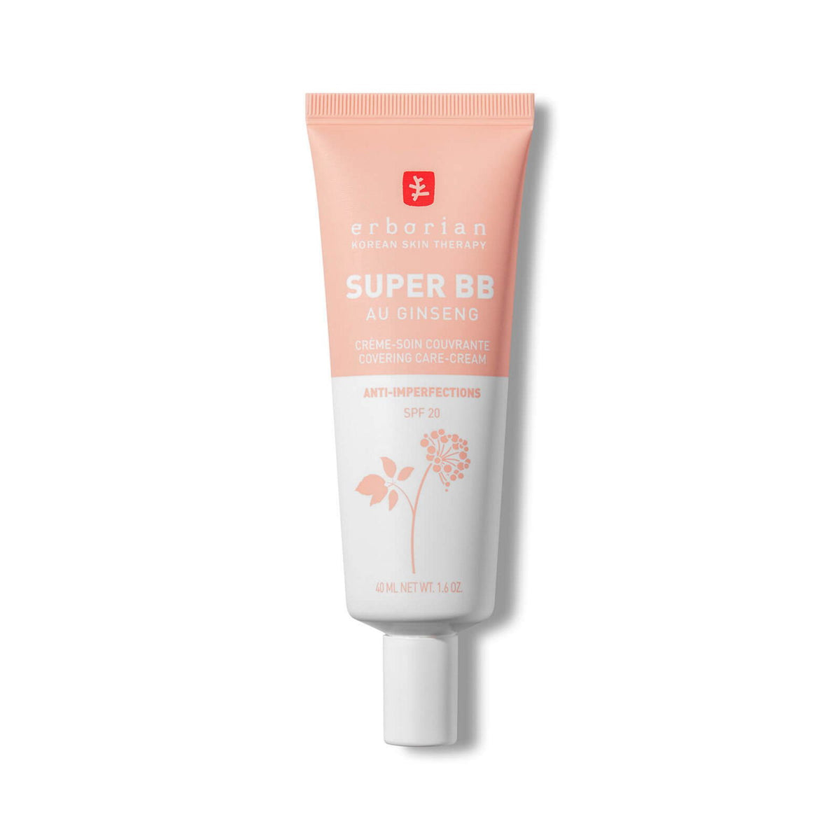 Erborian, Super BB, Ginseng, Hög täckning, BB-kräm, Clair, SPF20, 40 ml