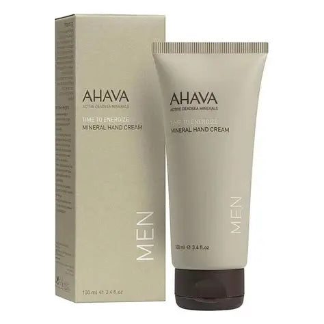 Ahava, Men Time To Energize Mineral, Återfuktande, Handkräm, 100 ml