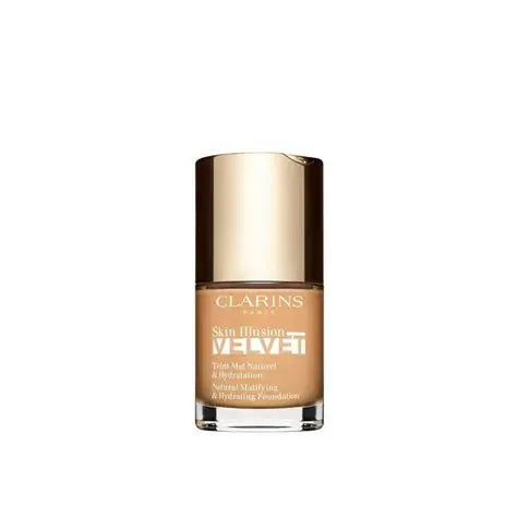 Clarins, Skin Illusion Velvet Foundation, Matt, Flytande foundation, 105.5W, 30 ml