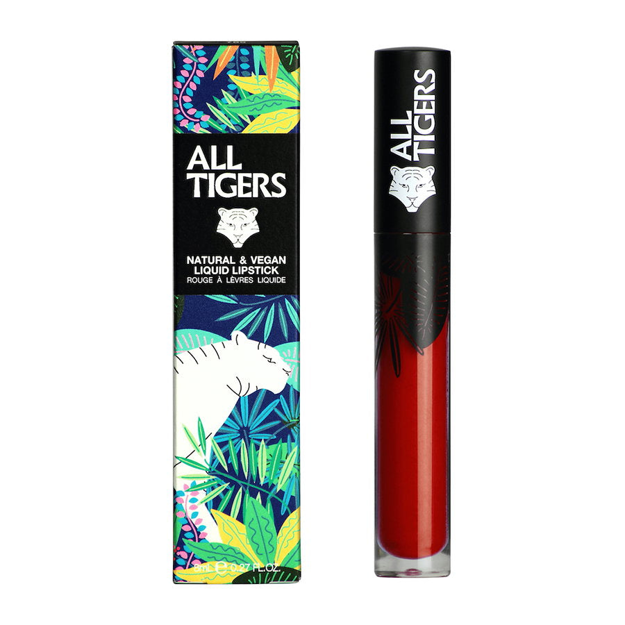 All Tigers, Natural & Vegan, Naturlig, Matt, Läppglans, 887, Lev orädd, 8 ml
