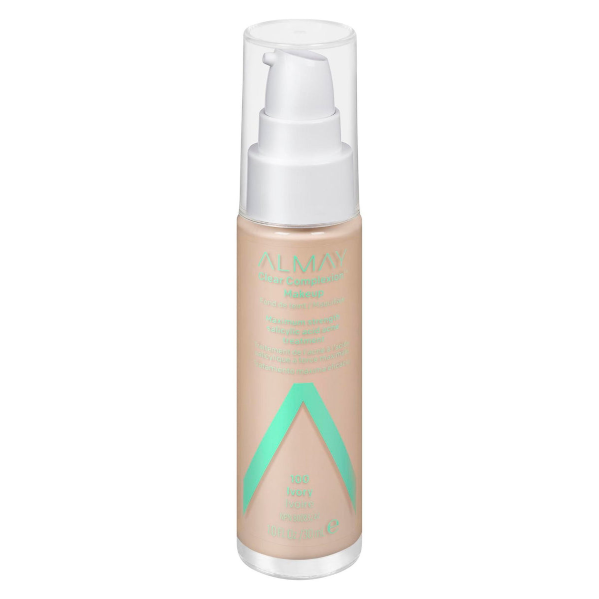 Almay, Clear Complexion, Salicylsyra, Flytande foundation, 100, Elfenben, 30 ml
