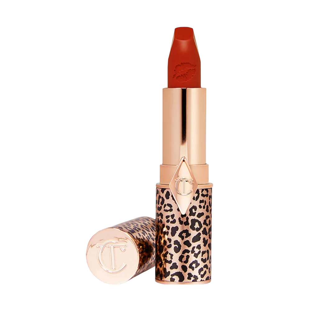 Charlotte Tilbury, Hot Lips 2, Krämigt läppstift, Röd Het Susan, Påfyllningsbar, 3.5 g