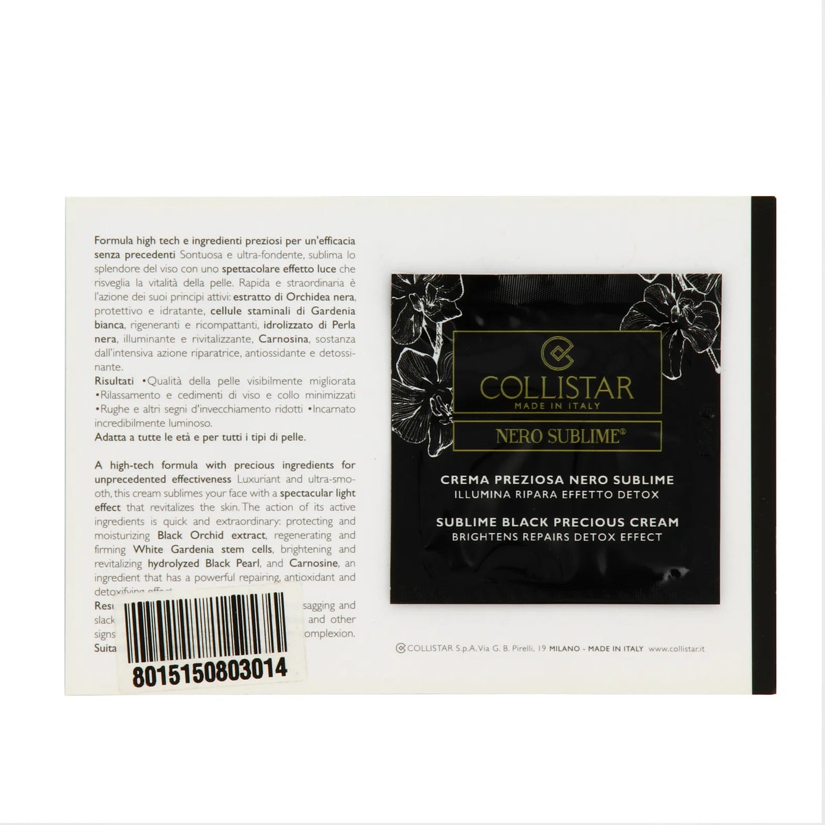 Collistar, Nero Sublime, Belyst, Dag, Grädde, För ansiktet, 3 ml