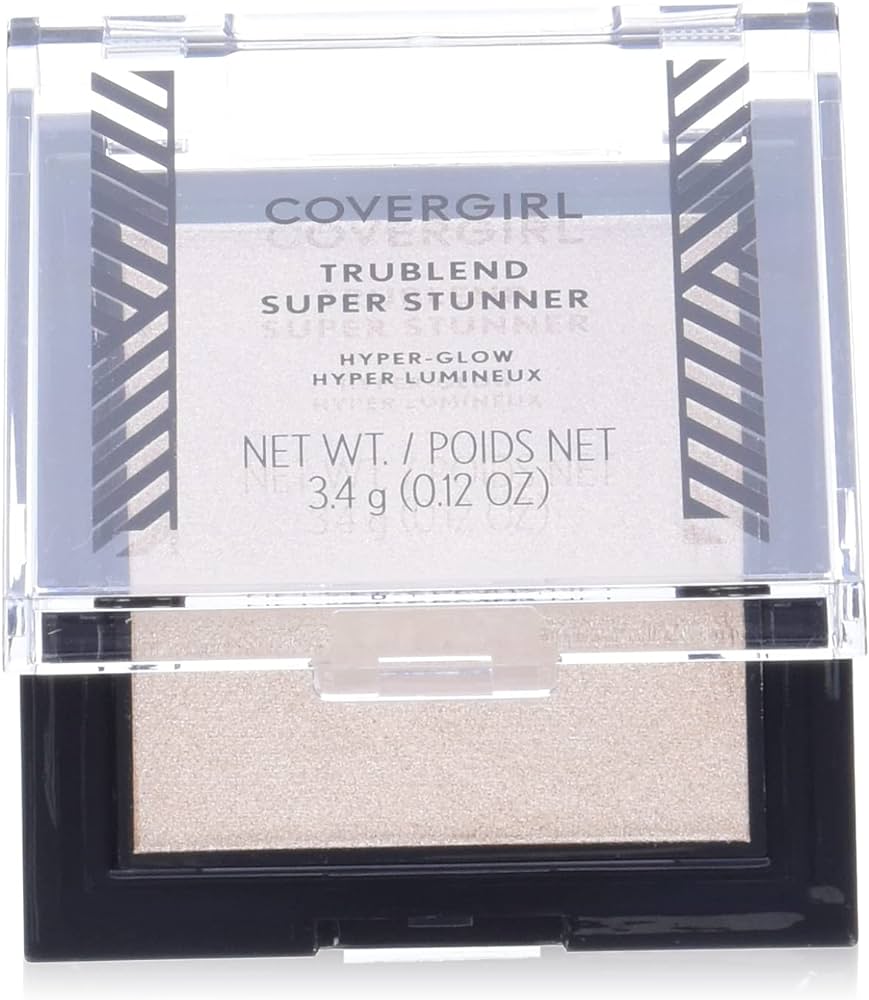 Covergirl, Trublend Super Stunner, Framhävning, Blush highlighter kompakt, Blå pärla, 3.4 g