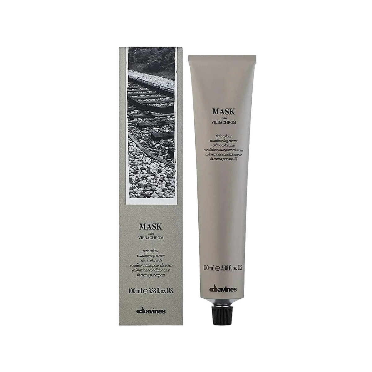 Davines, Mask With Vibrachrom, Permanent hårfärg, 7.73 Beige Golden Blonde, 100 ml