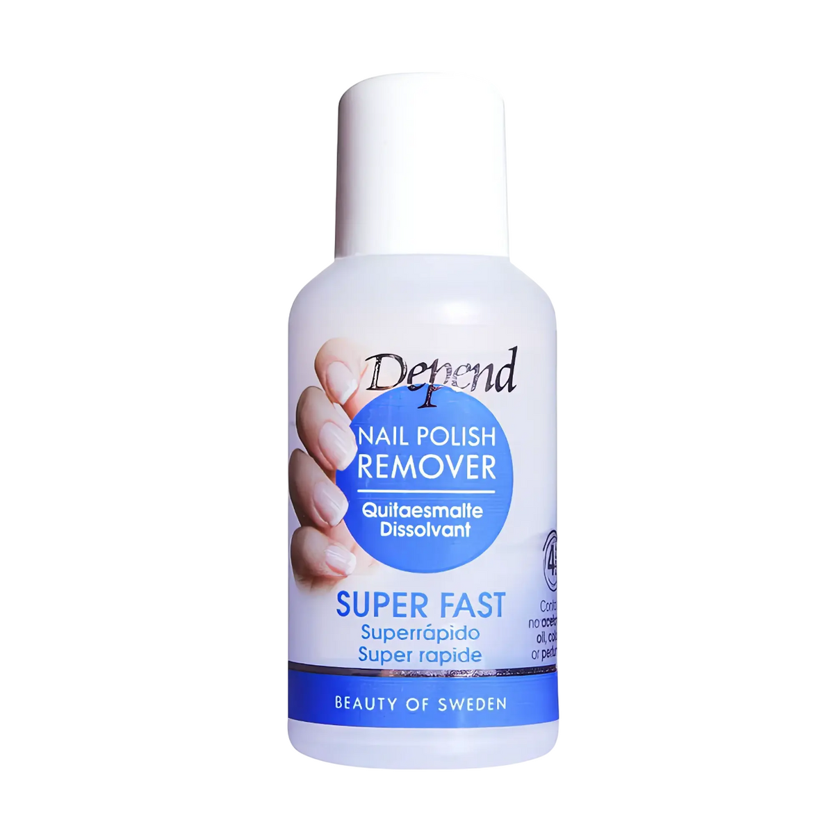 Depend, Super Fast, Nagellacksborttagare, 30 ml