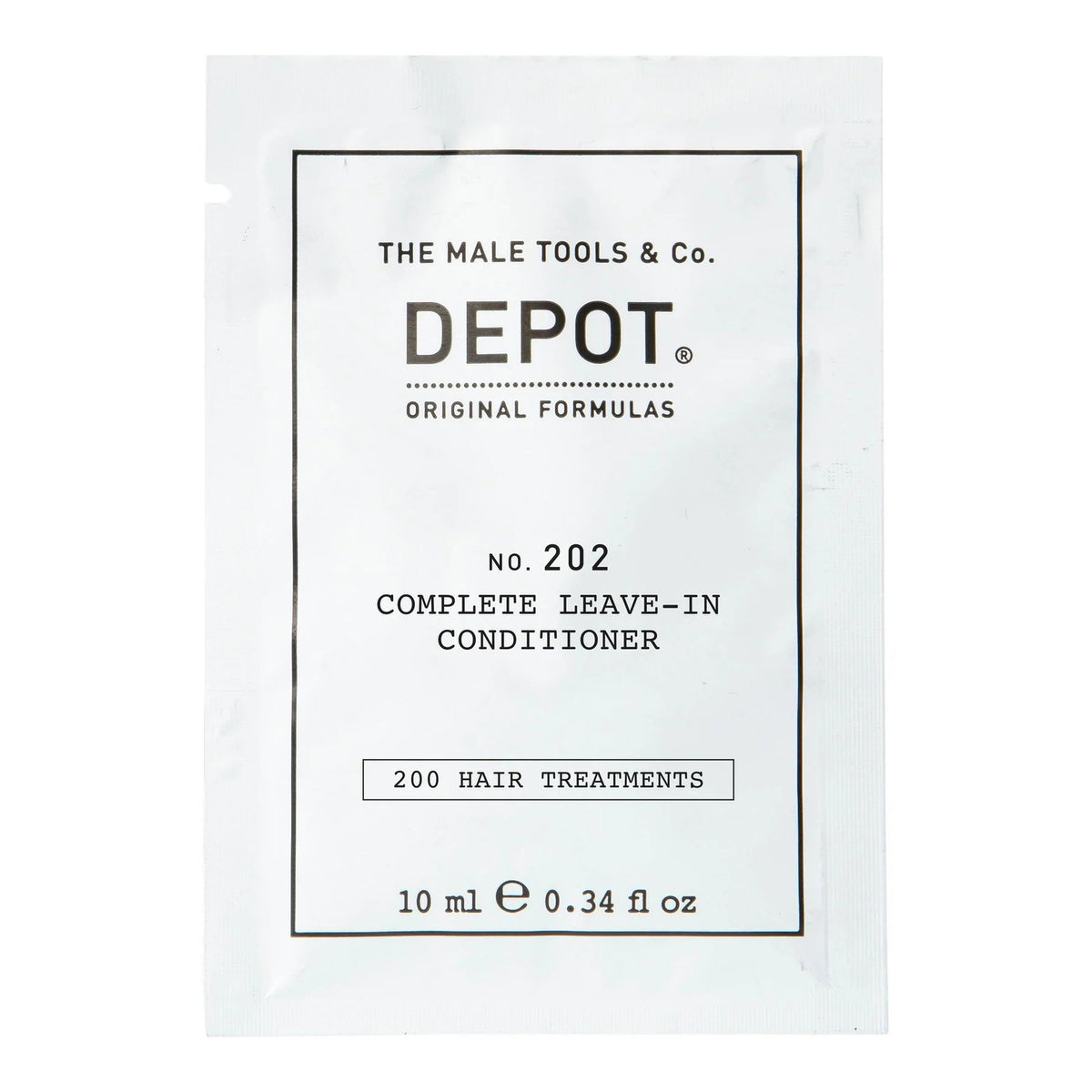 Depot, 200 Hair Treatments No. 202, Botaniskt komplex, Leave-in balsam, För hydrering, 10 ml