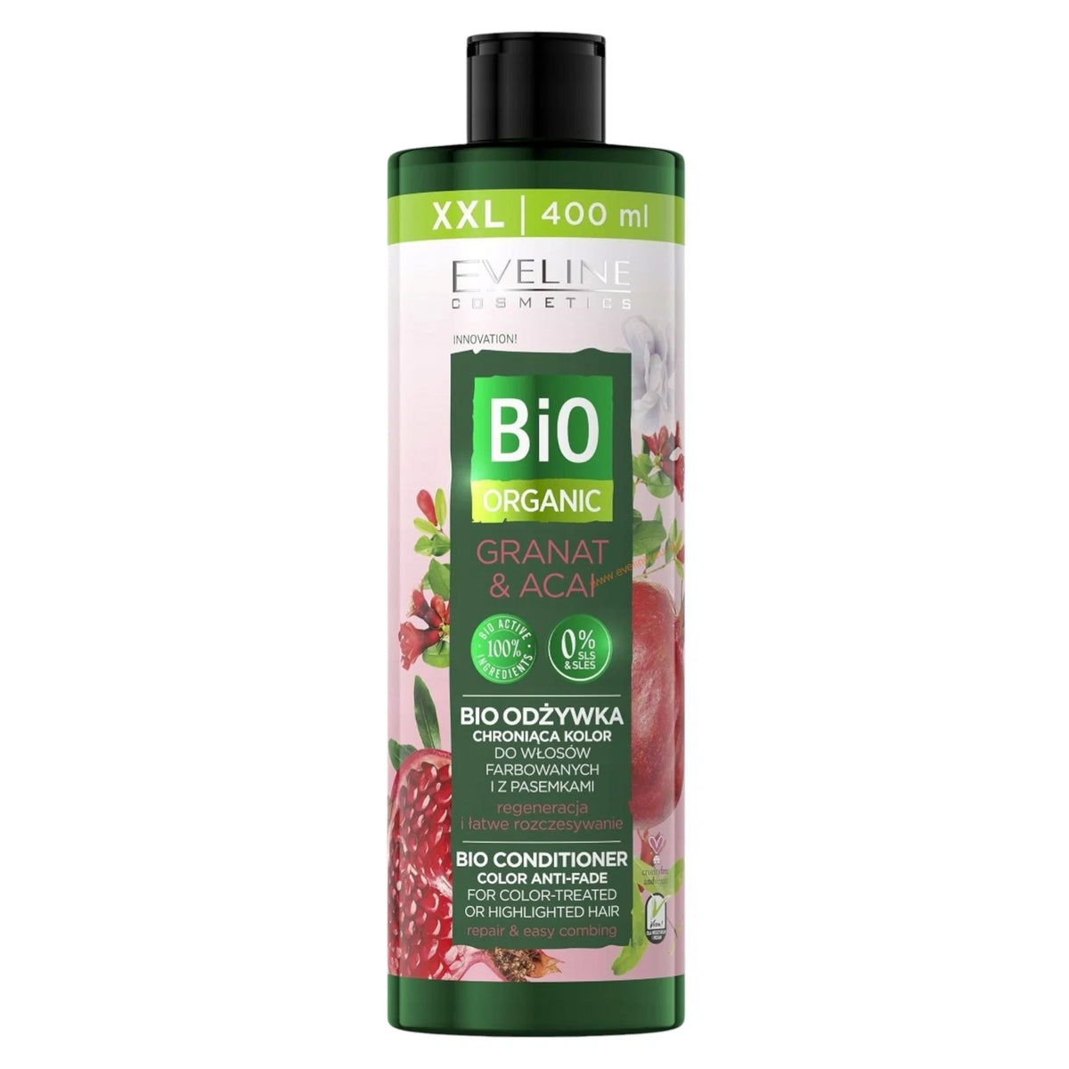 Eveline Cosmetics, Bio Organic, Hårbalsam, Mot blekning, 400 ml