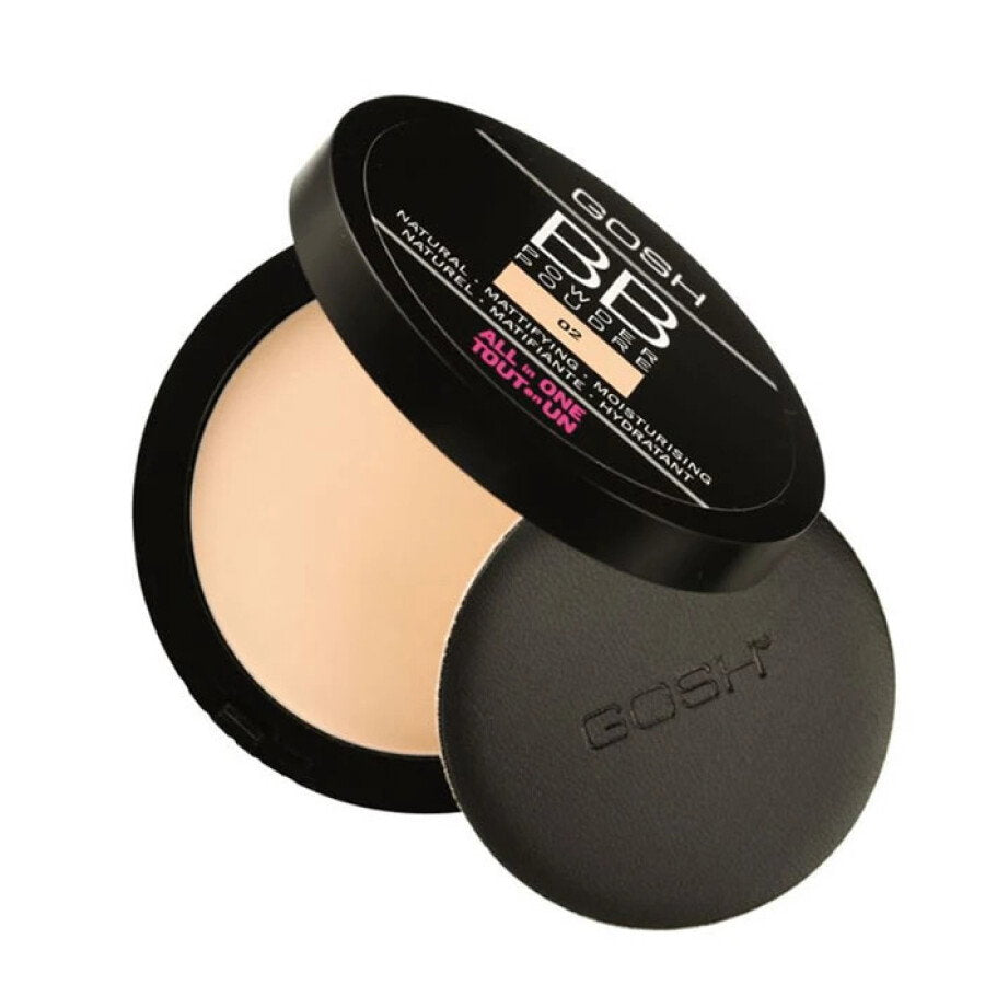 Gosh, All in One, Mattgörande, BB Puder, 02, Sand, 6.5 g