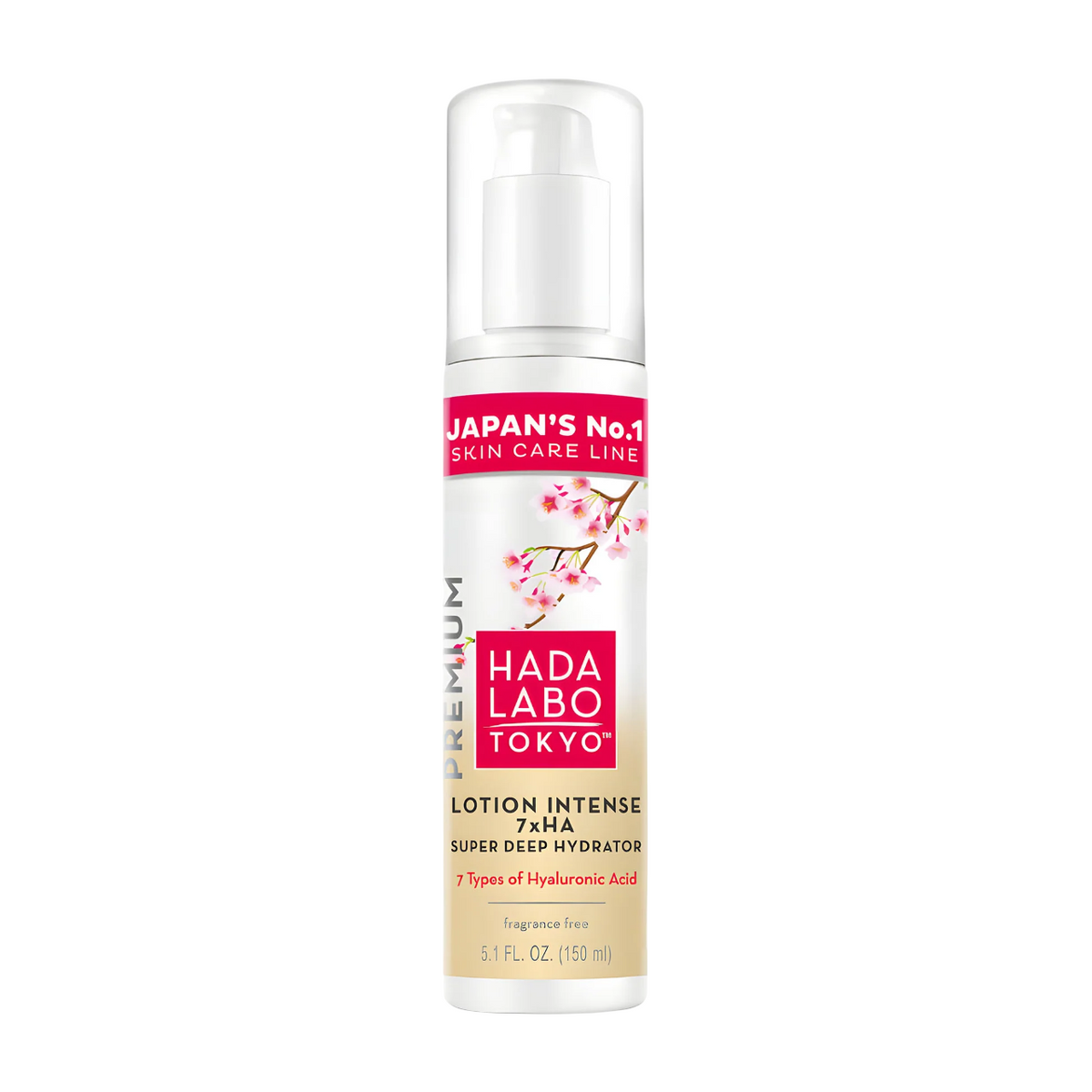 Hada Labo Tokyo, Premium, 7 x Ha, Djup återfuktning, Dag, Lotion, Ansikte, 150 ml