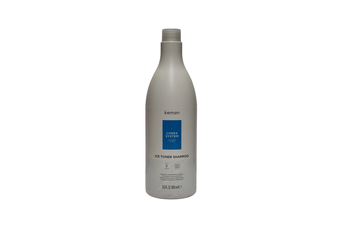 Kemon, Lunex System Ice Toner Shampoo, Hårbehandlingsschampo, 1000 ml
