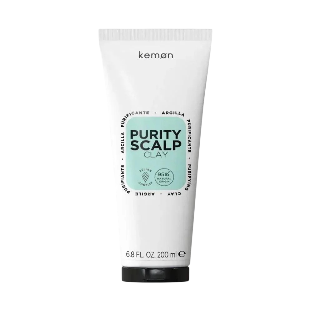 Kemon, Purity Scalp Clay, Hårbehandling lermask, Rening, 200 ml