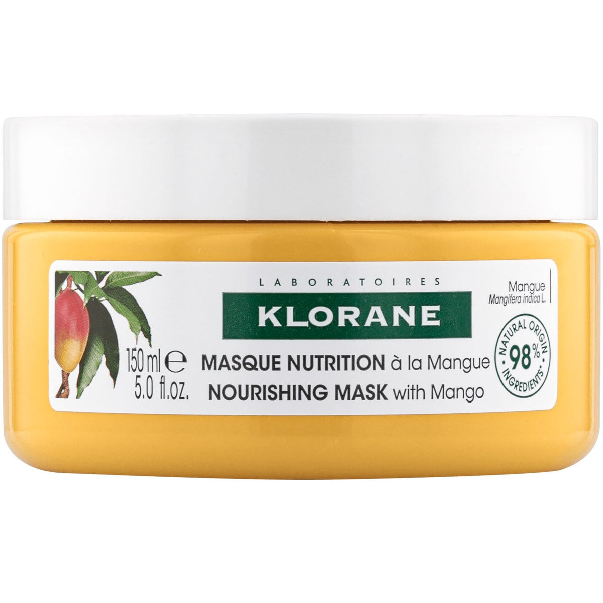 Klorane, Mango Butter Nutrition, Hårbehandlingskräm mask, För näring, 150 ml