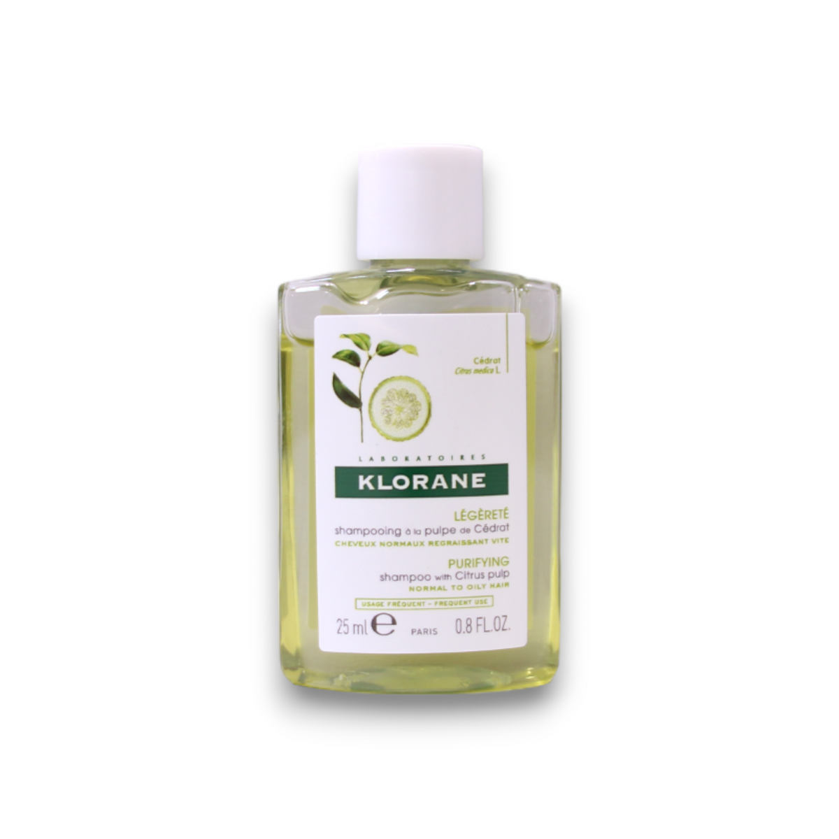 Klorane, Purifying, Hårschampo, För rengöring, 25 ml