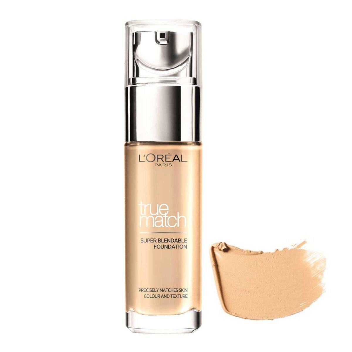 L'Oreal Paris, True Match, Hyaluronsyra, Naturlig finish, Flytande foundation, 5.N, Sable Sand, SPF 17, 30 ml
