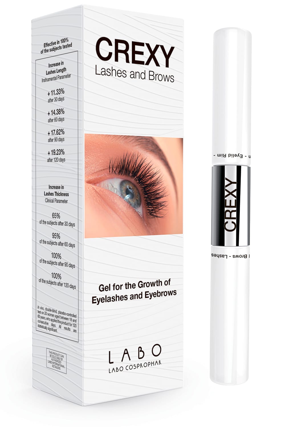 Labo Cosprophar Suisse, Crexy, Tillväxt, Ögonbrynsgel, 8 ml