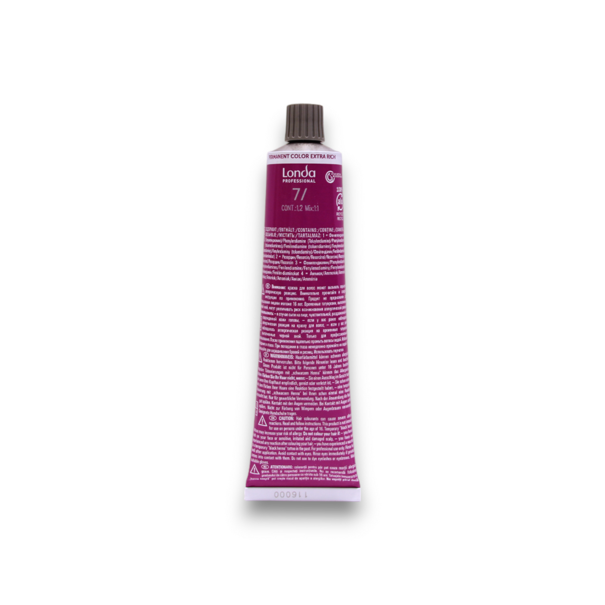 Londa Professional, Londacolor, Permanent hårfärg, 7/ Medium Blonde, 60 ml