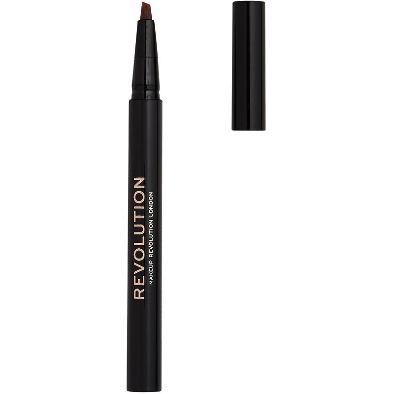 Makeup Revolution, Bushy Brow, Ögonbrynnskrämkrita, Askbrun, 0.5 ml