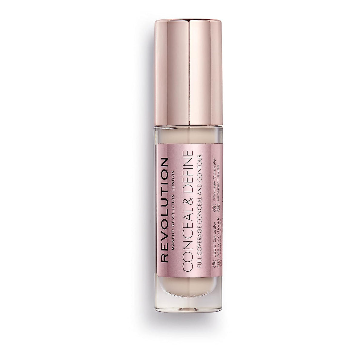 Makeup Revolution, Conceal & Define, Korrigerande, Flytande concealer, C1, 4 g