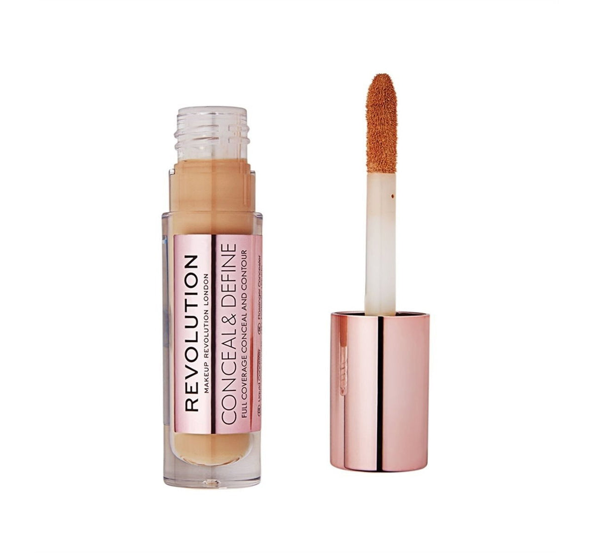 Makeup Revolution, Conceal & Define, Korrigerande, Flytande concealer, C 12, 4 g
