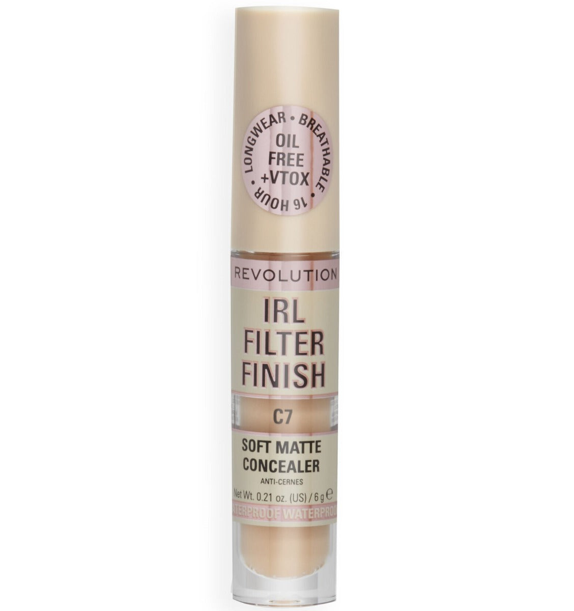 Makeup Revolution, IRL Filter Finish, Täck mörka fläckar, Täckstift, C5, 6 g