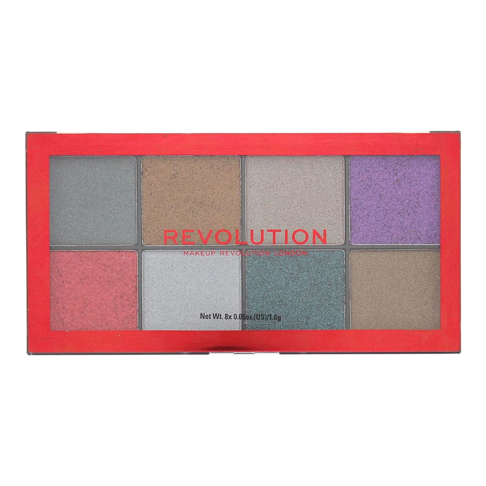 Makeup Revolution, Possessed Glitter, Ansiktspalett, 8 nyanser, 12.8 g