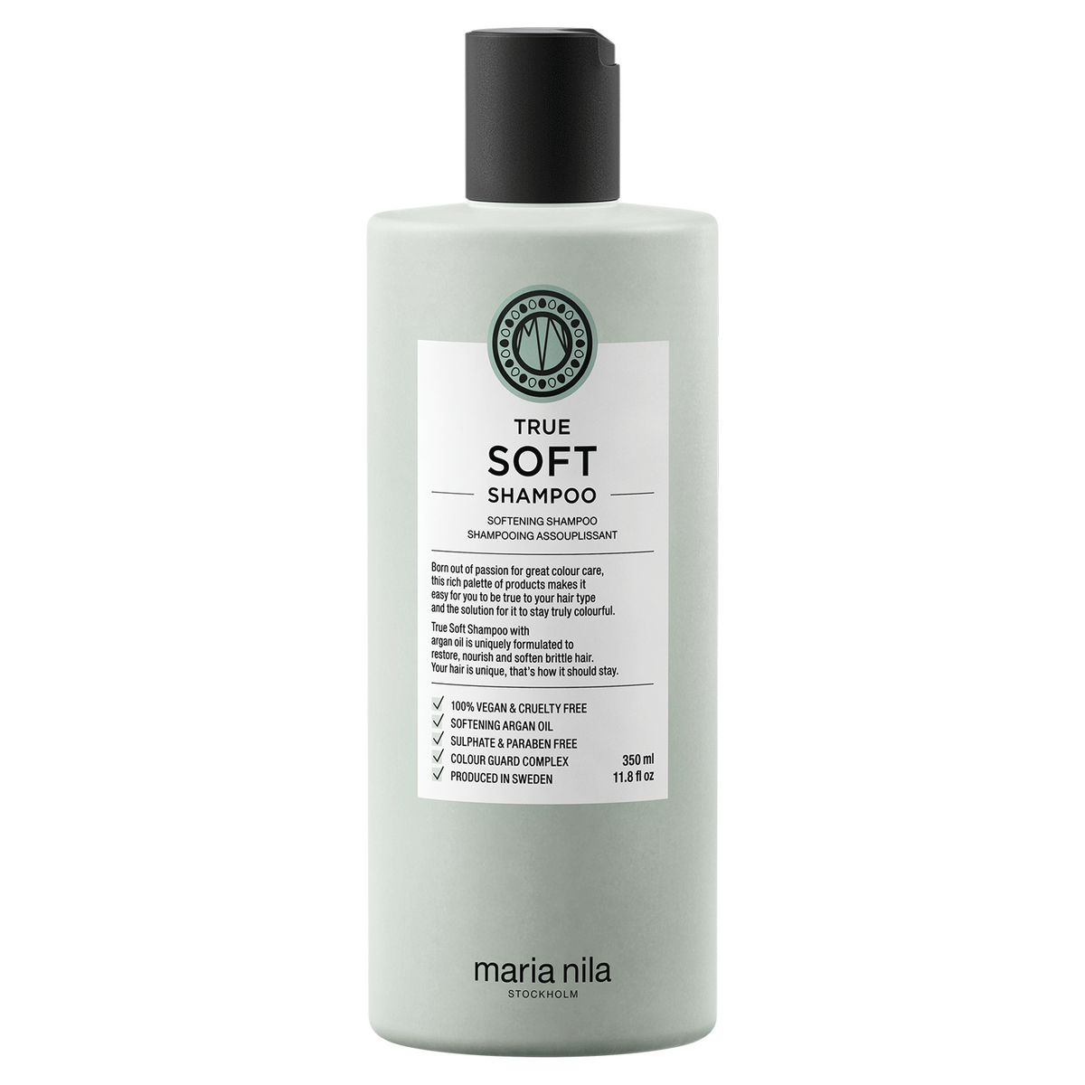 Maria Nila, True Soft, Djurförsöksfri, Hårschampo, För hydrering, 350 ml