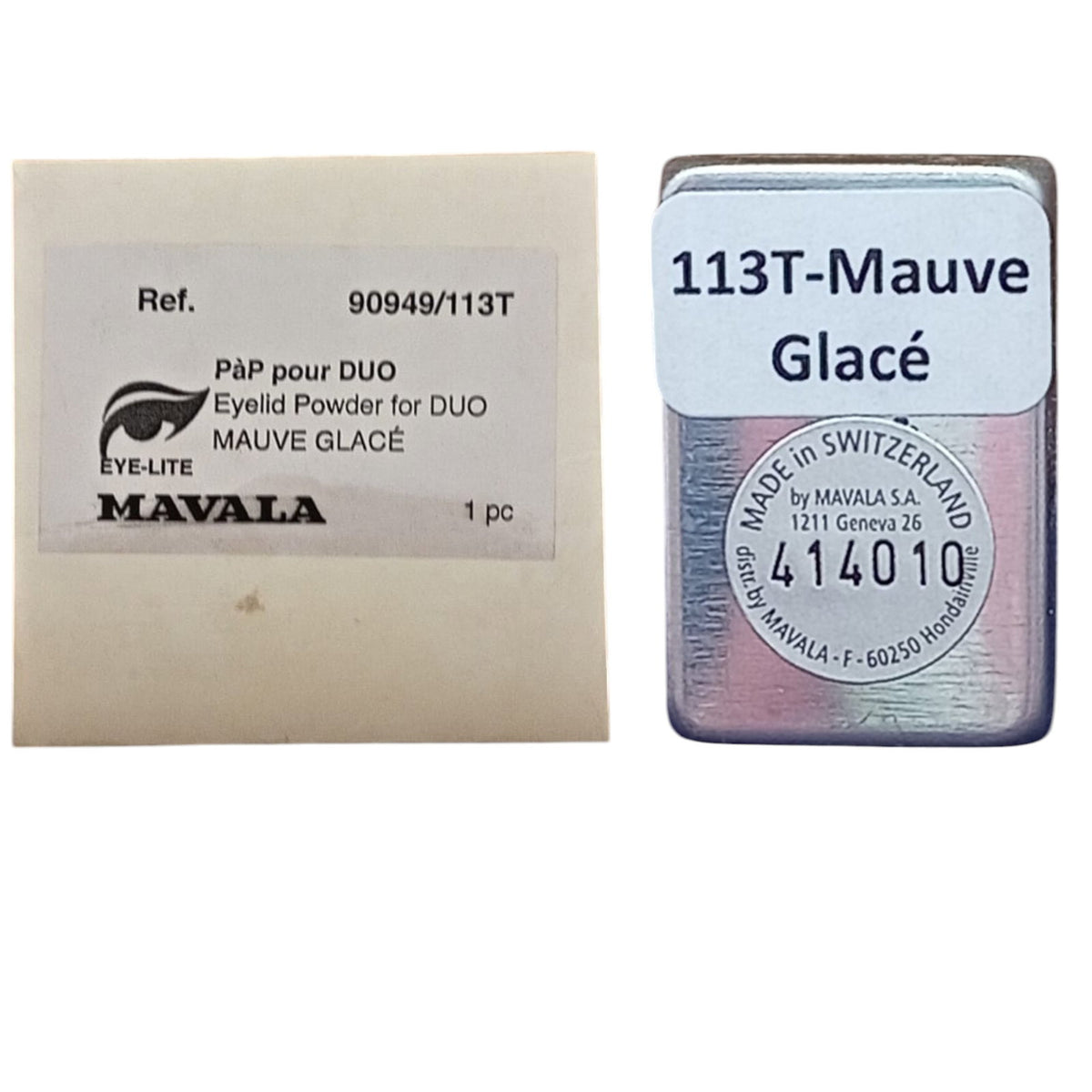 Mavala, Duo Satin, Ögonskuggspuder, Mauve Glace, x, 1.2 g