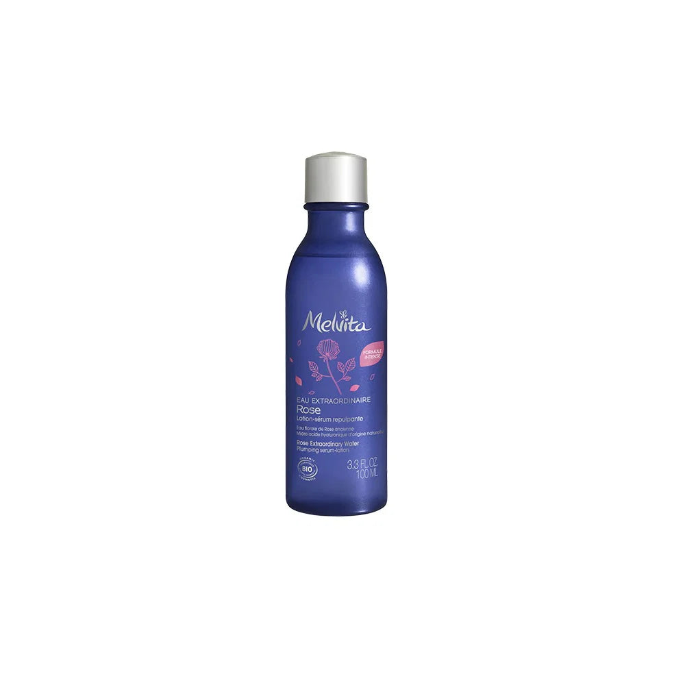 Melvita, Extraordinary Water, Ekologisk, Plumpning, Ros, Lotion-serum, För ansikte & hals, 100 ml