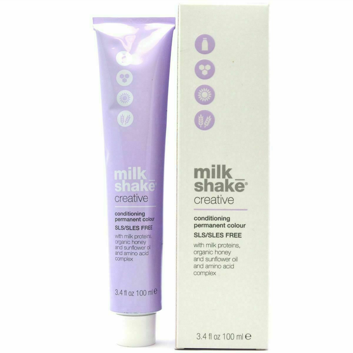Milk Shake, Creative, Utan SLS/SLES, Permanent hårfärg, 6.166AR Cherry Wood, 100 ml