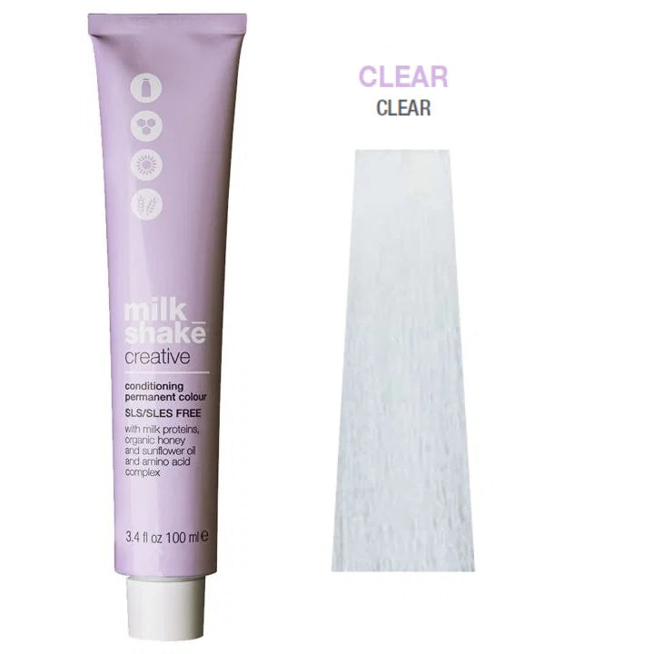 Milk Shake, Creative, Utan SLS/SLES, Permanent hårfärg,  Clear, 100 ml