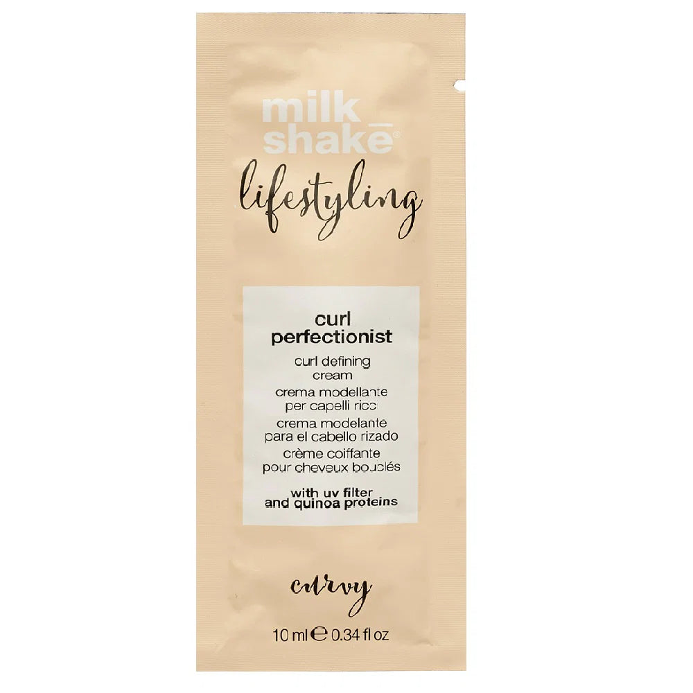 Milk Shake, Lifestyling Curl Perfectionist, Ekologiska fruktextrakt, Hårstylingskräm, 10 ml