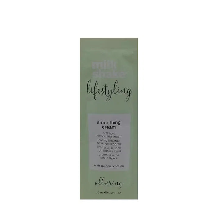 Milk Shake, Lifestyling Smoothing, Quinoaproteiner, Hårstylingskräm, Mjukt grepp, 10 ml *Prov