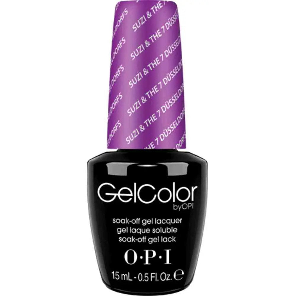 Opi, Gel Color, Överrock, Semi-permanent nagellack, Suzi och de sju Düsseldorfs, 15 ml