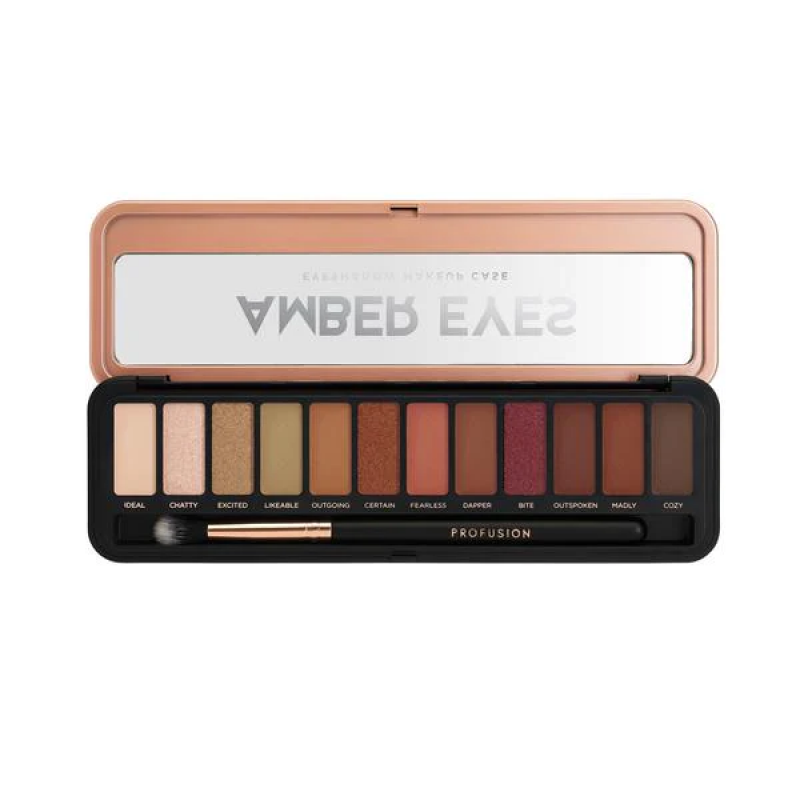 Profusion Cosmetics, Amber Eyes, Ögonskuggspalett, 12 g