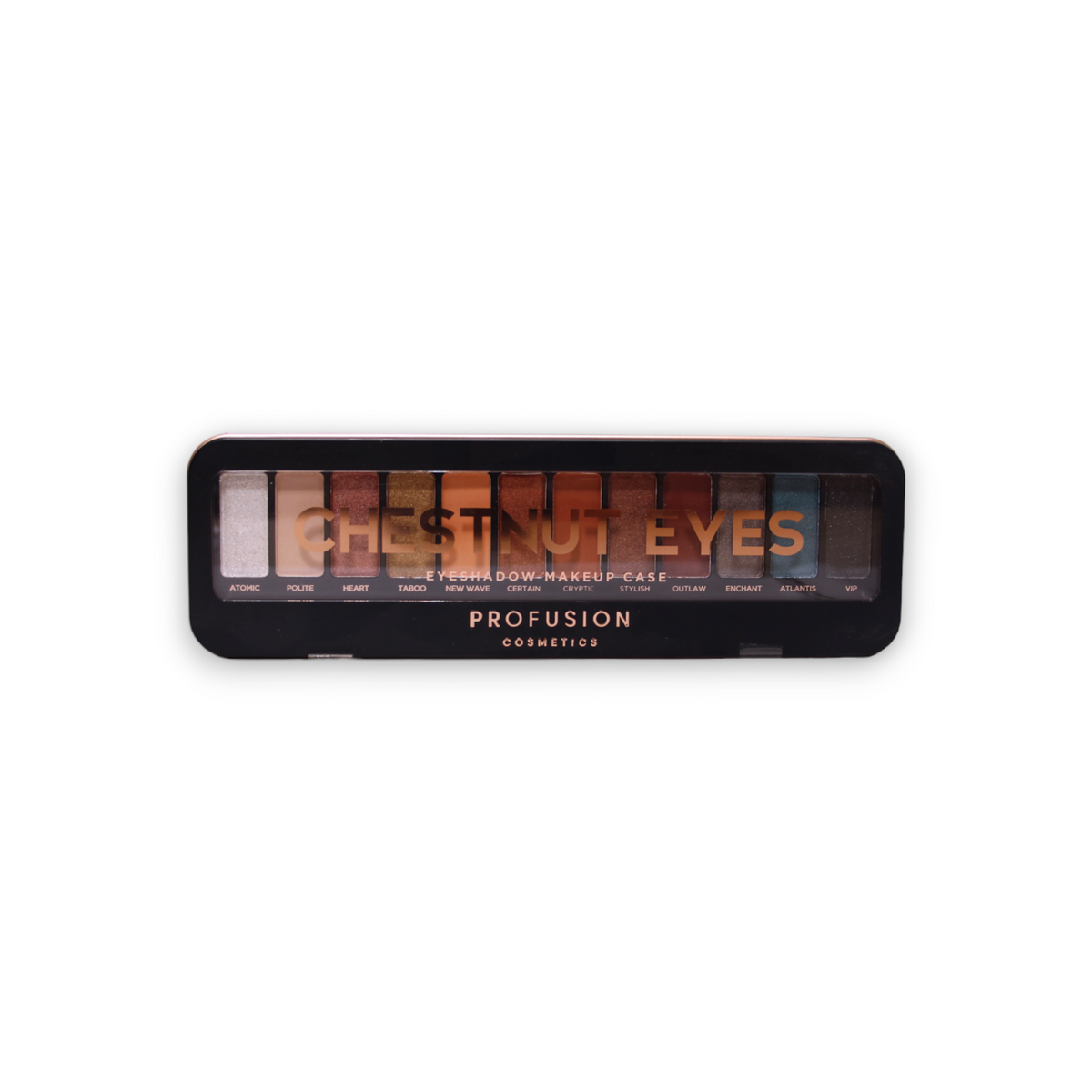 Profusion Cosmetics, Chestnut Eyes, Ögonskuggspalett, 12 nyanser, 25 g