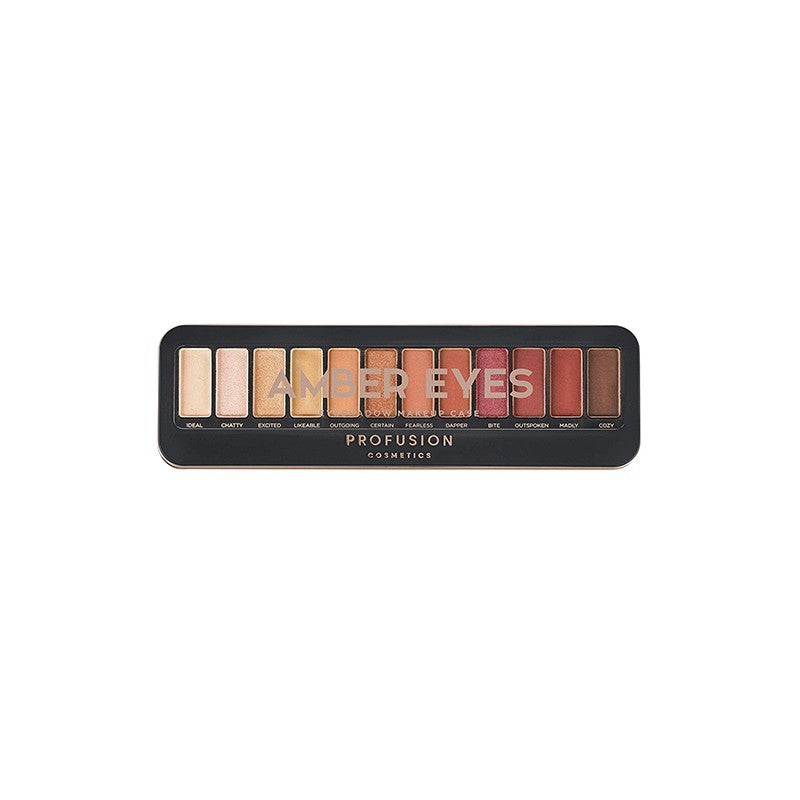 Profusion Cosmetics, Profusion, Ögonskuggspalett, Bärnstensfärgade ögon, 25 g