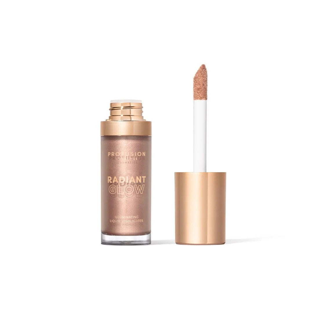 Profusion Cosmetics, Radiant Glow, Fräsch glöd, Flytande highlighter, Rosenkvarts, För ansiktet, 14.5 ml
